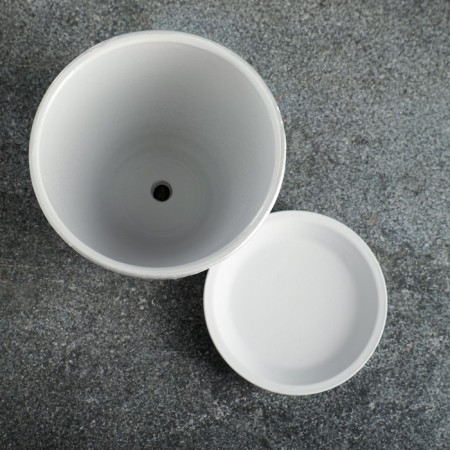 Flower pot "Paleolithic" Gray0.9 l-2