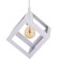Lamp Bayerlux suspension Bayerlux "square" 1x40W E27 white 16x16x116 cm