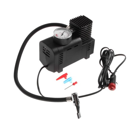 Car compressor Skyway, plastic, 9 l/min, cigarette lighter, 3 types of nozzles, 20 A S02002003