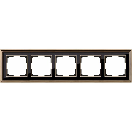 Frame for 5 posts WL17-FRAME-05, black color, gold