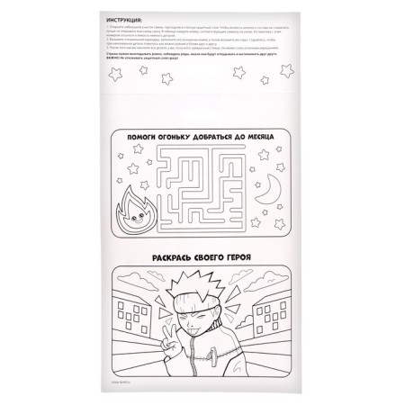 Diamond mosaic-sticker with partial filling for children "Anime"-6