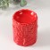Aroma lamp ceramics "peacock" red 7x7x8.5 cm