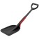 Car shovel with scraper