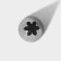 Confectionery nozzle "Closed star", D = 3 cm, exit 0.8 cm, stainless steel