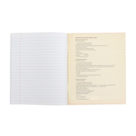 Subject subject calligrata "board", 48 sheets in the line Russian, with reference material, covered cardboard, block offset-3