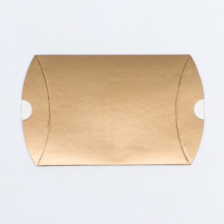 Folding box, pillow, gold, 11 x 8 x 2 cm,-2