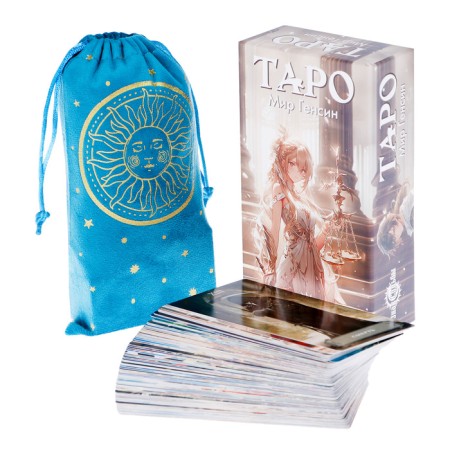 Tarot "Anime. World Gensin", fortune -telling cards, 78 l, map 6.3 x 12 cm, with a bag-1