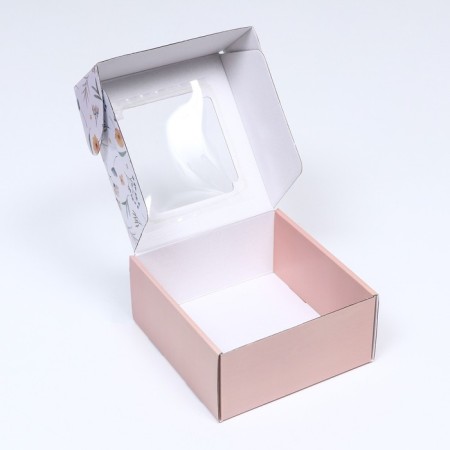 Self -charged box, with a window, "splendor" 19 x 19 x 9 cm set 5 pcs-3