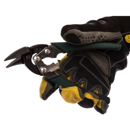 Scissors Kraftool Compact, on metal, left cut, reinforced, 190 mm-3