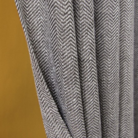 Set of curtains with Baddy sequences, size 2x200x270 cm, dark gray color-1