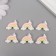 Decor for creativity plastic "Rainbow in the clouds" set of 6 pcs 1.6x2.3x0.8 cm