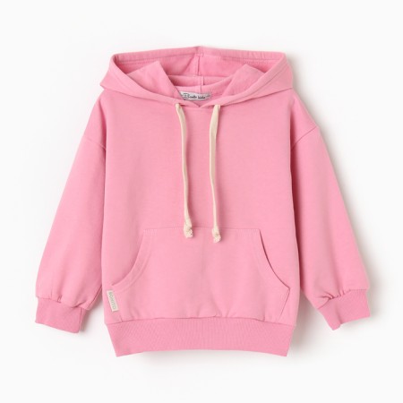 Sweatshirt for girls pink, pink, height 98
