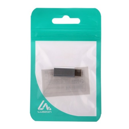 Luazon LE-017 adapter with Lightning on Type-C, 1 pc, silver-4