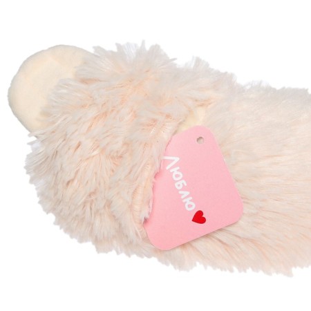 Soft toy "Lazvets", included 3 cards, beige color, 60 cm-6