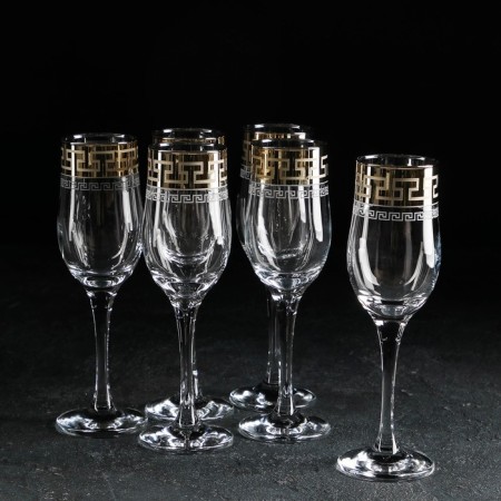 A set of glasses for champagne Naero, 190 ml, 6 pcs