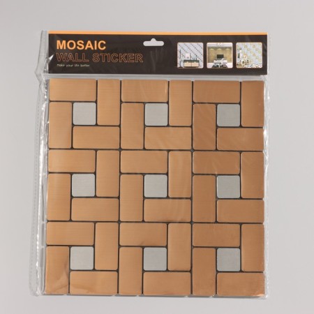 Self -adhesive panel 30*30cm soft geometry, bronze-3