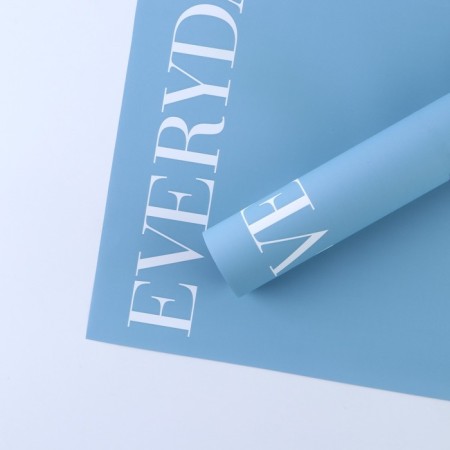 Flower film Two -way Packaging "Love You", Blue, 56 x 56 cm-4