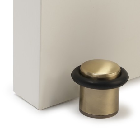 Door stop U302AB, D = 27 mm, h = 40 mm, bronze color-4