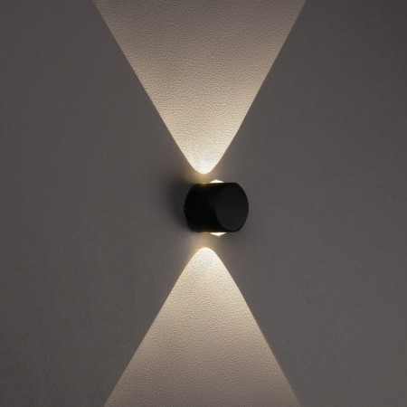 Facade lamp “Cube”, FSD-013, 2 W, 3000K, 1 Ray, IP65, 220 V, Metal, Black-2