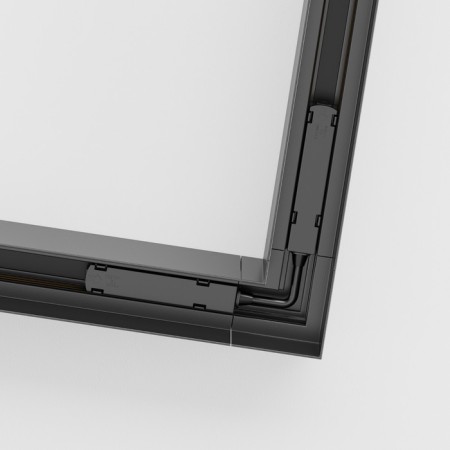 Corner Connector for the Technical TRA004Cl-21B, 8.9x8.9x8 cm, black color, black-1