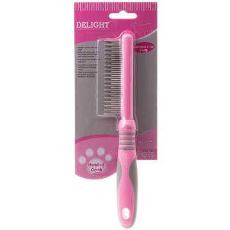 Delight Rose comb, with rings, disclaiming 18/19 teeth 12/20 mm, pink-3