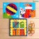 Geobord "New Year's tasks" with interchangeable pictures and rubber bands, mix
