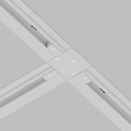 Connector T-shaped for the built-in track system Technical TRA002CT-11W, 13x9.5x2 cm, white color-3