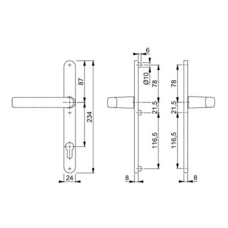 Pressure set with a spring 92/25 white Ral9016/25 Standard-2
