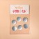 Interior mirrors for decoration, without a frame, set - 6 pcs, d = 2 cm