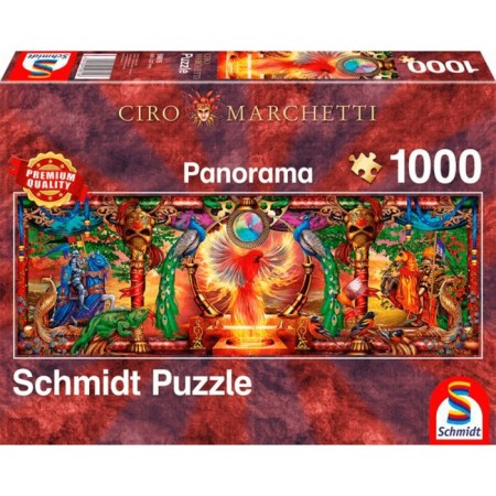 Puzzle Panorama "Siro Marketti. Kingdom of Firebirds ", 1000 elements