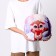 New Year's pillow Round "Olena", for the New Year