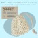 A washcloth-bag for putting a soap of a shade, 10 × 10 cm, beige