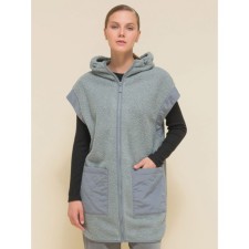 Women's vest, size 44-46, gray color