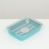 Toilet with a net, 35.5x26x7 cm, gray/turquoise