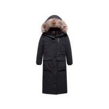 Winter park for a girl, height 140 cm, black color