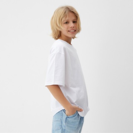 T -shirt Children's Minaku: Basic Line Kids color white, height 146 cm-2