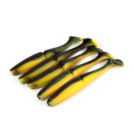 Vibro-tail Yaman Pro Mamura, 10.2 cm, color #32-Black Red Flake, packaging 5 pcs.-2