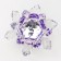 Souvenir glass "Violet lotus on the stand" rotates 5.5x9x9 cm