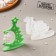 Silicone form "3D Christmas tree", 16 × 9.4 cm, transparent color