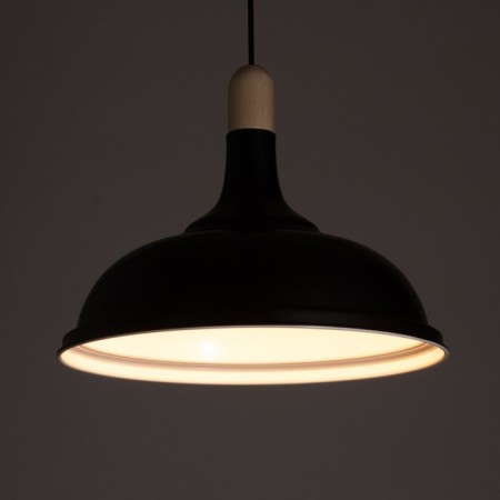 Suspension chandelier "Dardo" 1x40W E27 Black/Brown 38.5x38.5x70cm-3