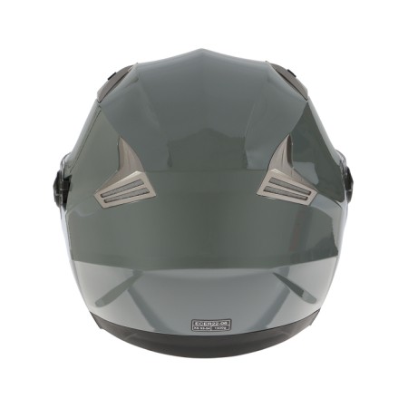 The helmet open with two visors, size XS (53-54), model-BLD-708E, Gray glossy-7