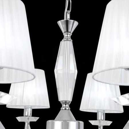 Suspension lamp ST LUCE. SL1756.103.08. Bello. 8x40 watts, E14, 90x90x35 cm, chromium color-9