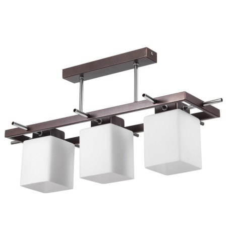 Chandelier 2731/3 E27 40W brown-chromium 50x27x28 cm Bayerlux
