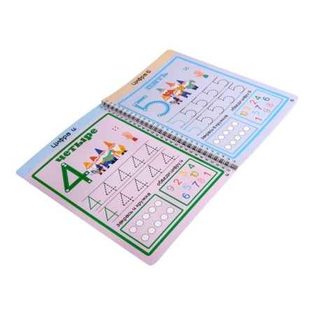 Developing game "Smart Notebook. Numbers. Learning to count ", 32 tasks, 3+-5