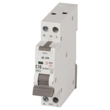 Автоматический выключатель дифференциального тока 6кА ЭРА PRO DM32E2C10AC30 АД-32M электронное 1P+N С10 30мА тип АС