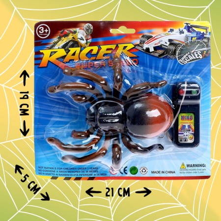 The animal "Spider", on remote control, works from batteries, the color of the mix-3