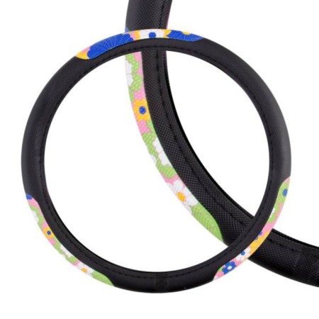 SkyWay braid “flowers”, leather, size m, black, eco, s01102272-1