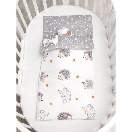 Baby sleeping bag, printer crumbs hedgehog