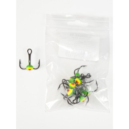 Lucky John bait hook for lures with a drop of color, No. 6/gry
