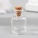 Decor for creativity Glass "Jars with a cork" 1.5x1.5x2.5 cm